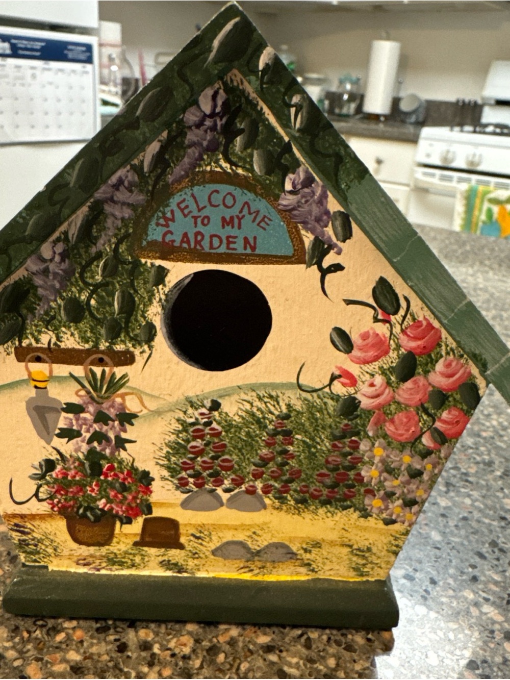 Vintage Birdhouse Coasters with House Storage Decor Set of 5